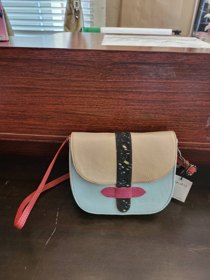 Flip Upcycled Crossbody Cheeta and Neutral