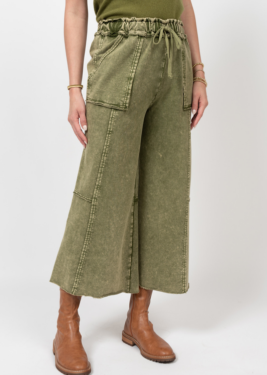 Knit Easy Pant Olive