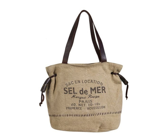 Sel De Mer gathered Strap Tote bags