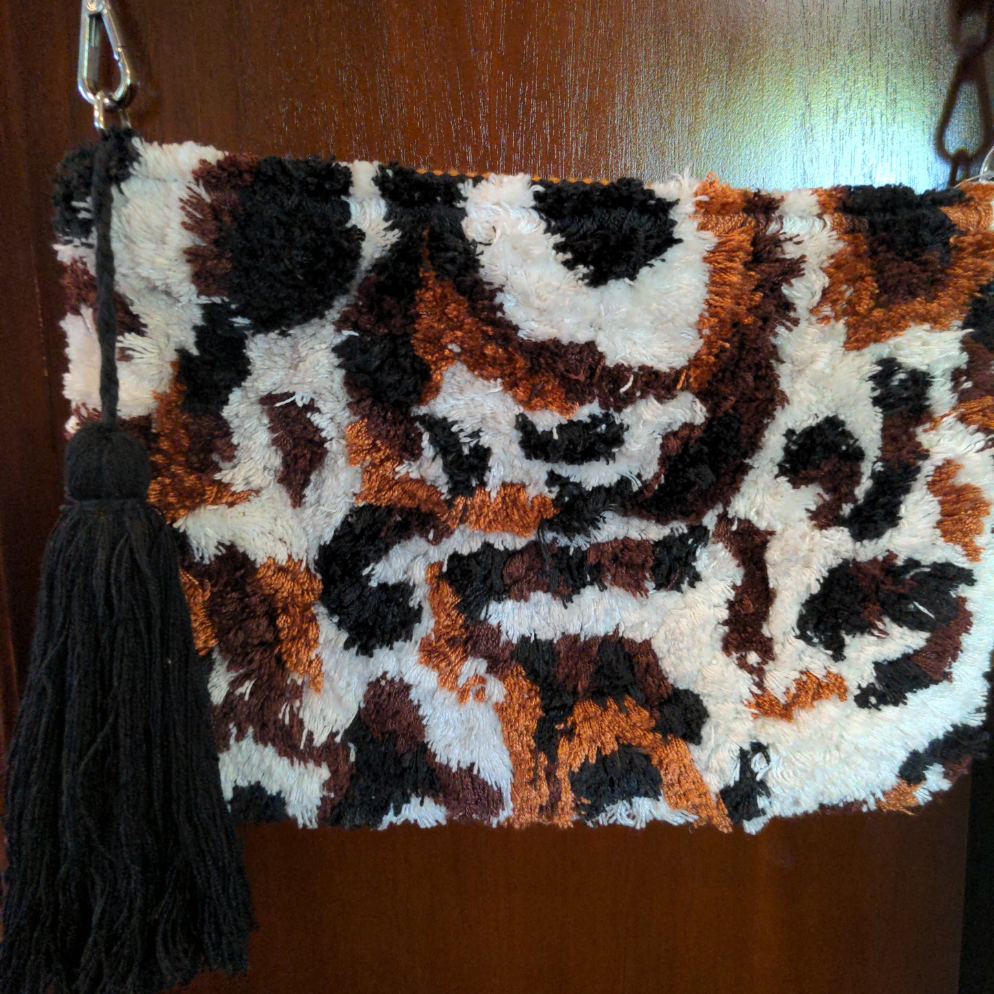 White Leopard Clutch & Crossbody by MyLivyLou