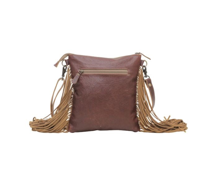 Caramel Dash Leather & Hairon Bag